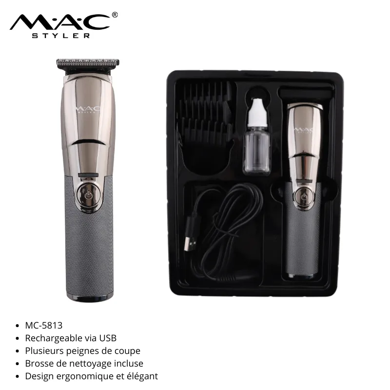 Tondeuse Barbe et Cheveux Sans Fil – Noir