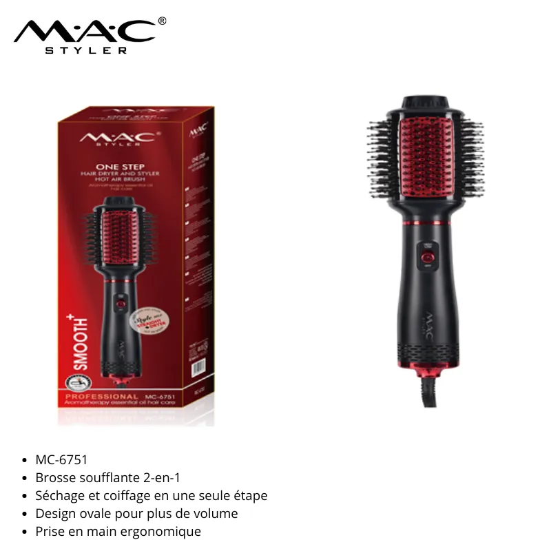 Brosse Soufflante Professionnelle One Step mc-6751