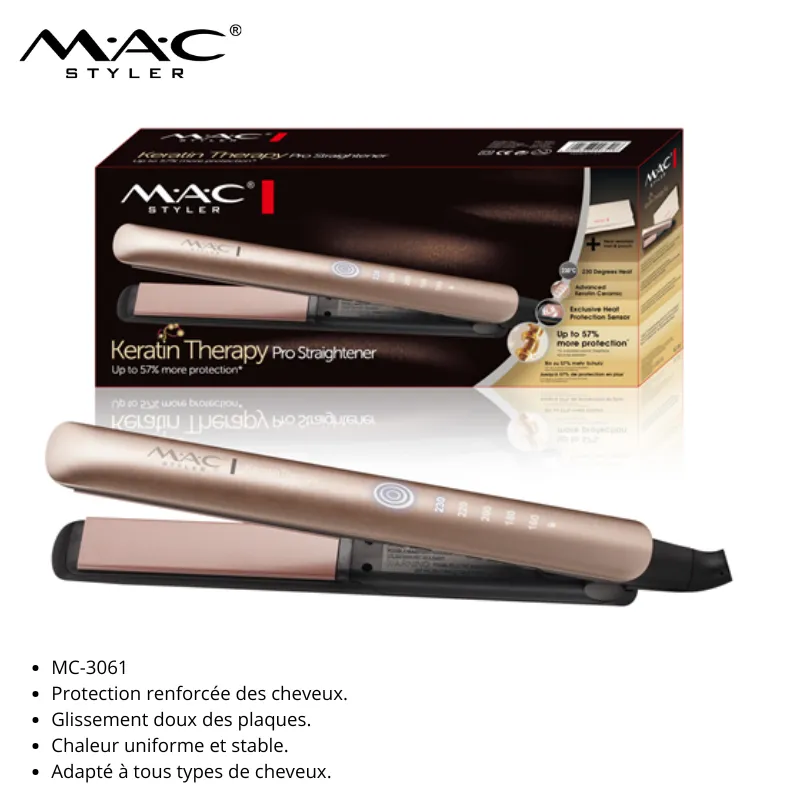 Lisseur Professionnel MAC Styler – Keratin Therapy