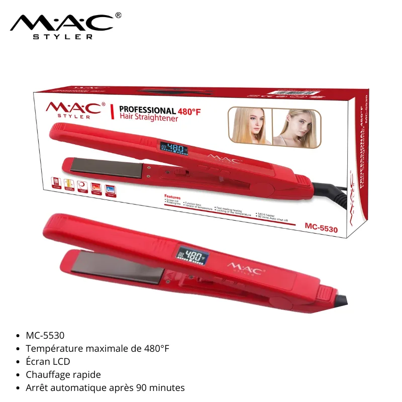 Lisseur professionnel MAC Styler 480°F – MC-5530