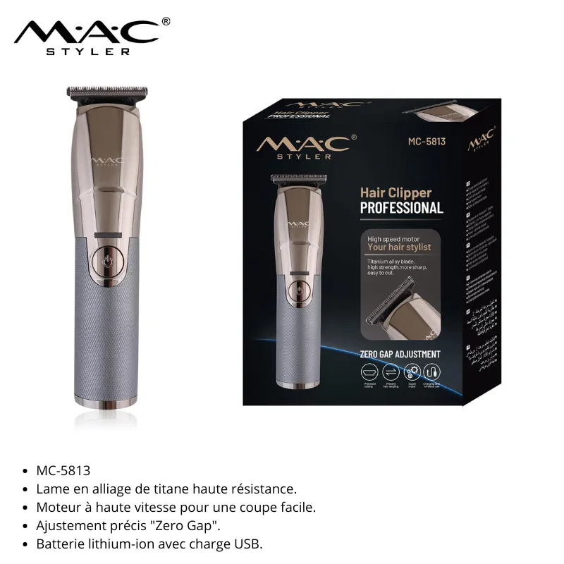 Tondeuse Barbe et Cheveux Sans Fil – Noir
