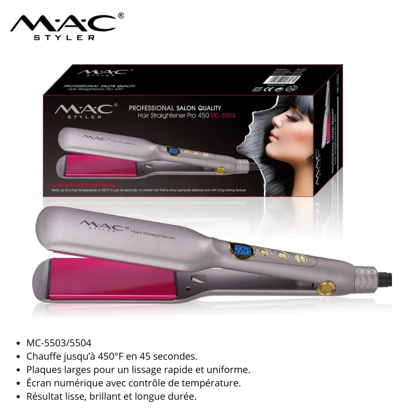 Lisseur Professionnel MAC Styler Pro 450 –  MC-5503