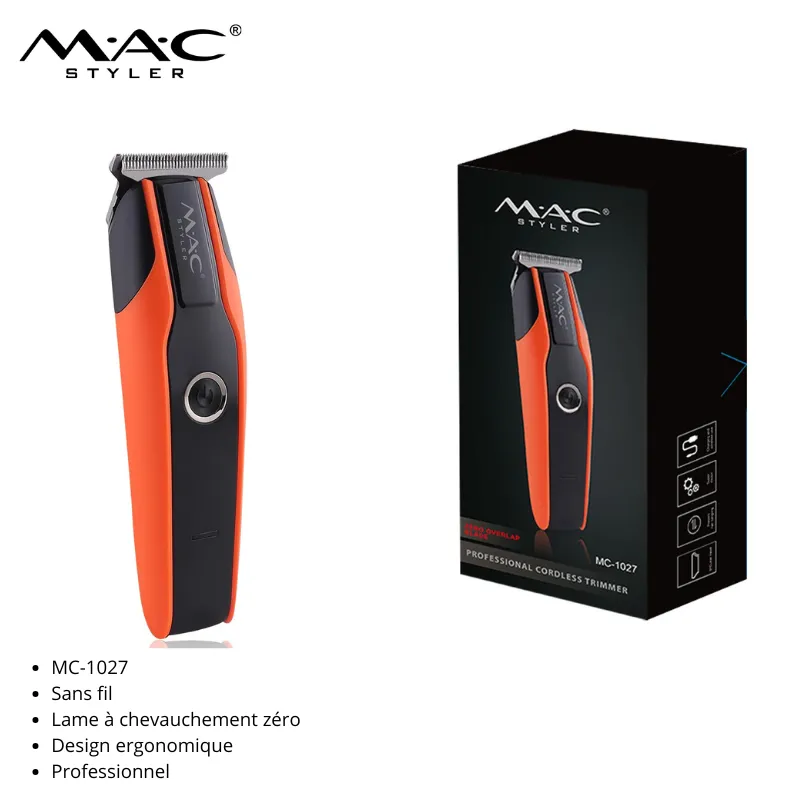 Tondeuse Barbe / Corps Hommes 8 W – zero – 2 V – Rouge mc-1027