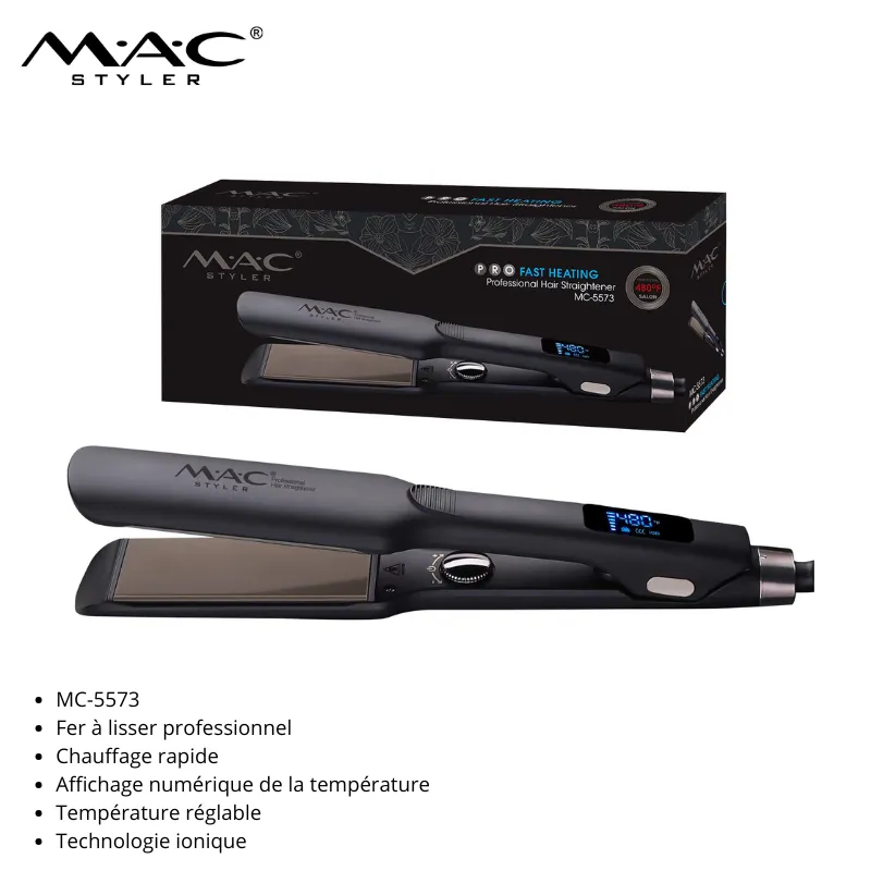 Lisseur à cheveux professionnel à chauffage rapide – MAC Styler MC-5573