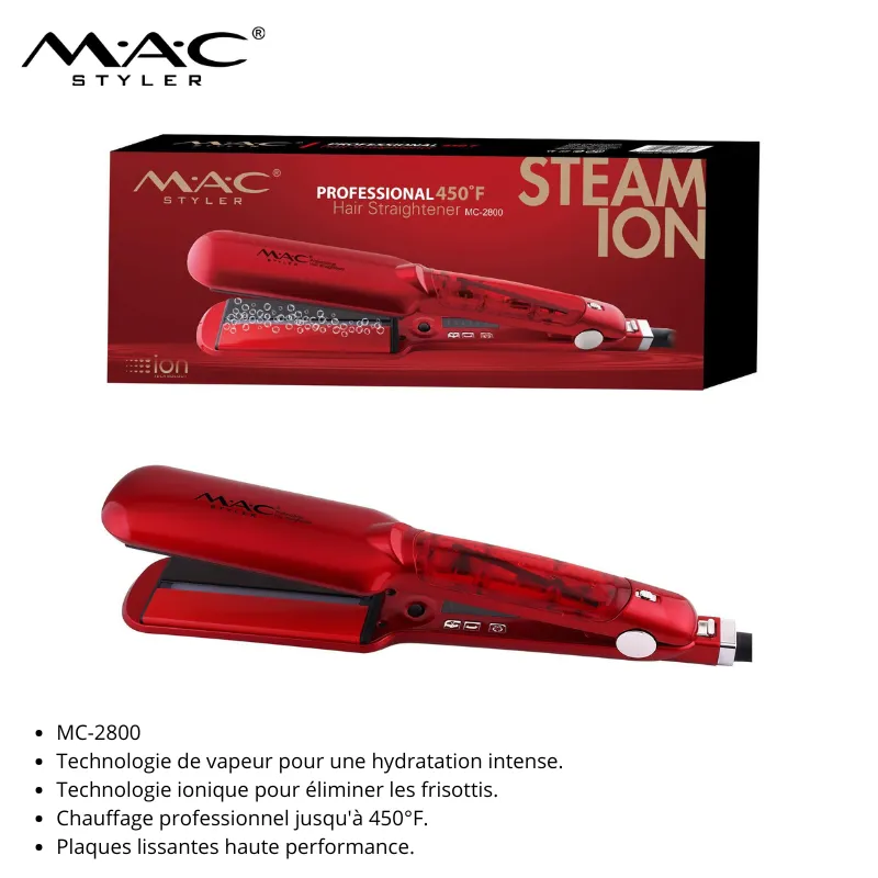 lisseur Vapeur rouge MC-2800