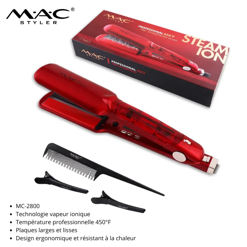 lisseur Vapeur rouge MC-2800