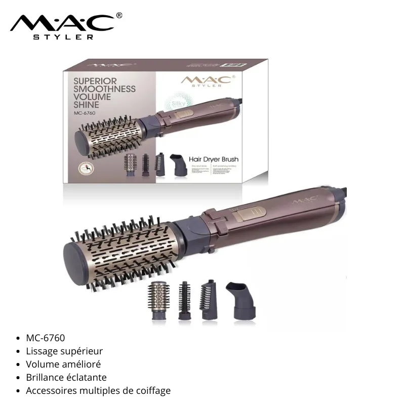 Brosse Séchante et Coiffante 4-en-1 MAC Styler – mc-6760 
