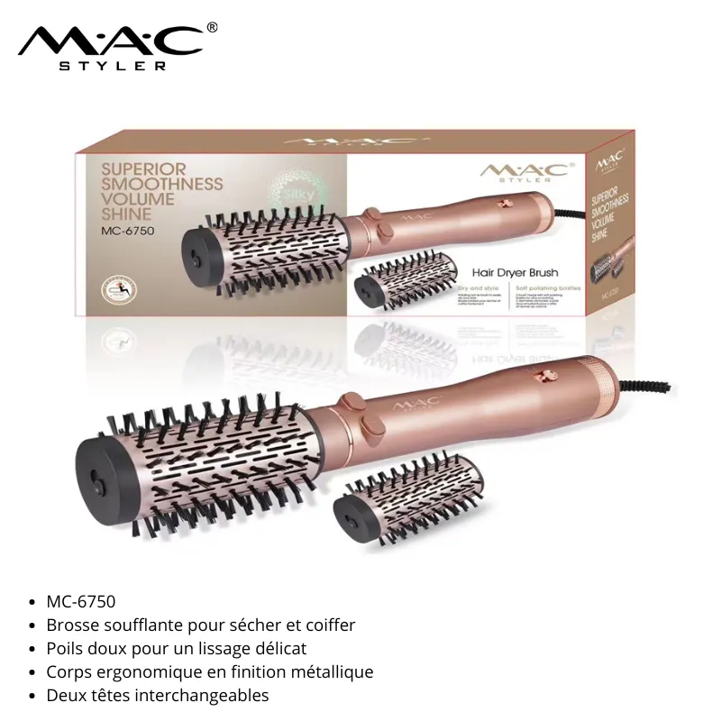 Brosse Soufflante Rotative 360 Salon mc-6750