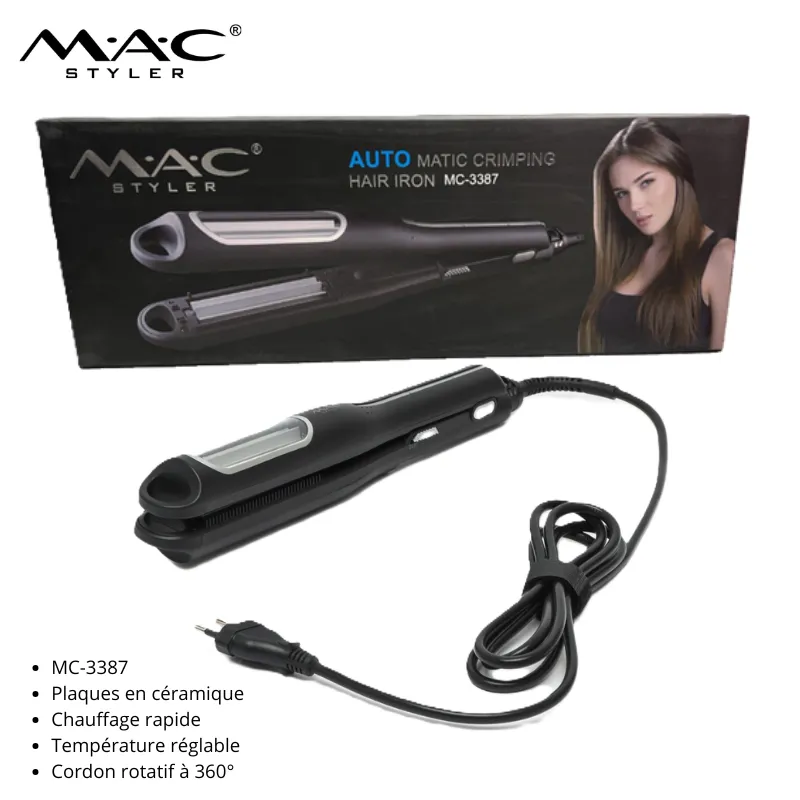 Fer à gaufrer automatique pour cheveux – MC-3387