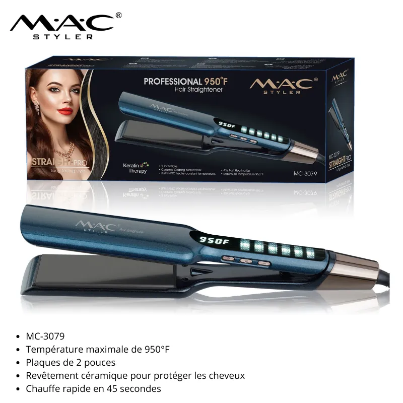 Lisseur Professionnel MAC Styler 950°F