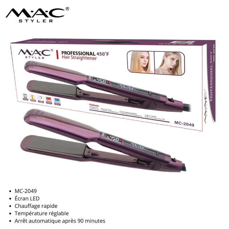 Lisseur Professionnel MAC Styler 450°F mc-2049
