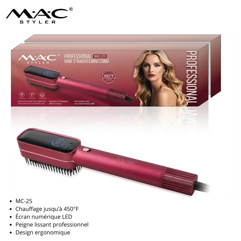 Brosse Lisseur Professionnel MAC Styler MC-25